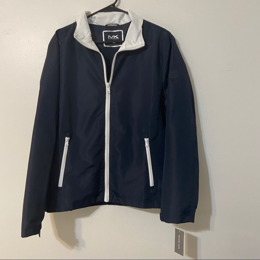 MICHAEL KORS: mens navy blue jacket NWT